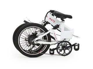 The MATE electric bike is completely foldable. 