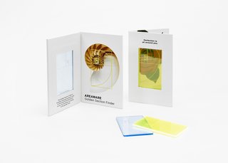 Designed in 2014, the Golden Section Finder helps users discover the ideal proportions. 