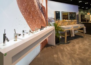 Fixtures by Hansgrohe included new offerings designed with water conservancy in mind.