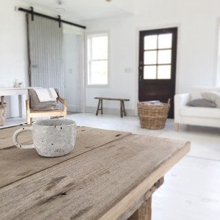 Instagram We Love: Modern-Rustic Goals - Photo 4 of 4 - While enjoying a cup of coffee, Wendricks captures a view of the living room. 