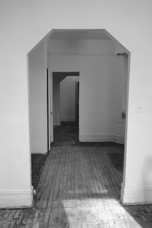 Krajewski removed a second wall between the living area and the kitchen, opening up the elongated interior. 