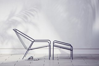 Triple Threat: Modern by Dwell Magazine Snags Three 2017 Good Design Awards - Photo 1 of 6 - The outdoor seating collection was a favorite for designers Chris Deam and Nick Dine, who kept the profiles slim to avoid blocking views. Here, the Posture Chair and Ottoman Set relies on the geometry of the form—rather than solely padding—to provide comfort and support.