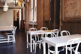 The project of rehabilitating the interior took well over a year and a half. "The ugliness and the decay of the space are what attracted me to it," Santos says. "I thought it was super beautiful, but it took some creative construction." 
