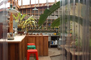 Creatives of the Bay Area Series: Evan Shively and Madeleine Fitzpatrick - Photo 5 of 10 - The kitchen is organized in a similar way to a traditional Japanese farmhouse: "hearth and earth in the center, and then the wings become progressively more refined and private," explains Shively.