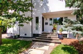 The building retains its original footprint; this was an important detail for the homeowners who wanted to be as environmentally-friendly as possible. "The biggest element I work with is to use the existing structure when I remodel," says Juilland.