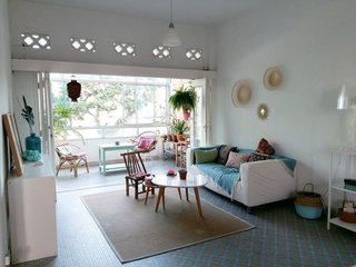 Located in a quiet neighborhood between the Novena and Newton MRT stations, this one-bedroom walk-up apartment has a nostalgic, tropical feel that recalls 1970s homes in Singapore.