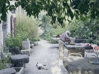 He is fond of telling the story of a large stone table he bought from an antique dealer. When the deliveryman arrived, his truck couldn’t fit through the gate, so Lolo hauled the table into the courtyard himself, inching it into place over several days.
