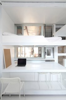 6 Well-Designed Hostels For the Minimalist Traveler - Photo 2 of 6 - Humble Hostel was conceived by a group of young people who proposed temporary housing that could also give back space that's usually taken up by kitchen areas, bicycle parking, and other unnecessary items. 