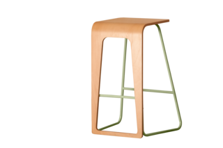 Kama Stool </p><p> Le point D’s Kama bar stool comes in eight metal colors and four seat finishes, and the flexible design lets you switch sides to sit or sit/stand. lepointd.com