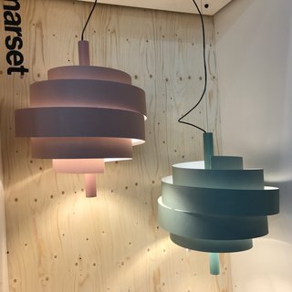 Piola lamps, made of PVC and designed by Christophe Mathieu for Marset. 