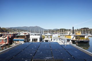 A good deal of the home’s energy is harvested via a Sun First photovoltaic system that's backed up by 24 Concorde AGM deep-cycle batteries. An emergency shut-off system from MidNite Solar can be controlled remotely, while Sunny SensorBox monitors offer tracking of wind speed and temperature. 