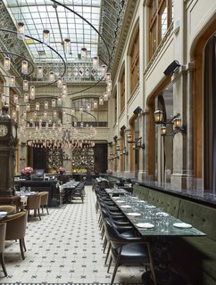 Formerly a Historic Bank, This Amsterdam Hotel Honors its Stately Roots - Photo 6 of 14 - The Duchess is a restaurant, tearoom, and bar in the former main hall.