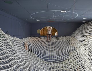 John Issa of Perimeter Architects oversaw the creation of the rope room. "It posed tons of challenges," he recalls. "Designing with a material that has slack is more math than I care to tackle."