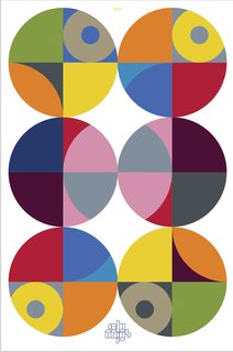 Rick Valicenti’s energetic graphic identity for Exhibit Columbus recalls the legacy of Alexander Girard.