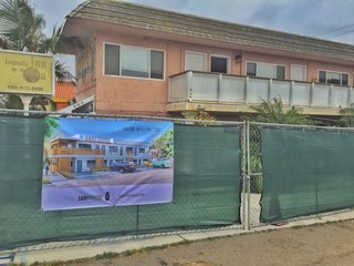 A New Modern Hotel in San Diego Offers Surfing Adventures and Local Hospitality - Photo 3 of 10 - Shown here is the 1970s building before the renovation began. Throughout the process, the team behind Surfhouse made sure to keep the community up-to-date on their new venture.