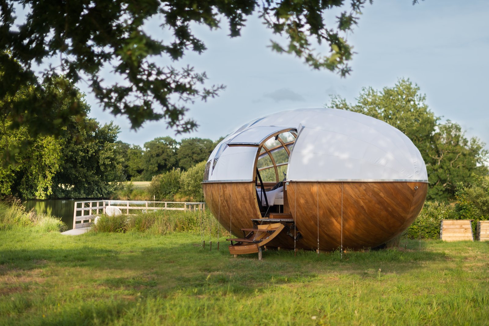 A Fantastic EggShaped Camping Pod Along the Loire Estuary Dwell