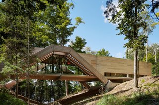 A Unique Home in the Canadian Forest That Doubles As a Bridge - Photo 1 of 11 -