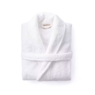Coyuchi Cloud Loom Robe in Alpine White