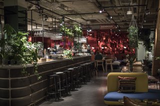Hobo Hotel in Stockholm features a spacious bar and restaurant, and the rooms come with essentials that you can borrow during your stay, like an umbrella or a tote bag.