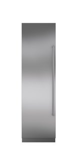 24" integrated <br>column<br>refrigerator <br>and freezer by <br>Sub-Zero </p><p>$6,665 With a refrigerator and freezer hidden behind one solid door, Sub-Zero’s 24-inch combination column looks sleek while fitting in <br>the tightest nooks.