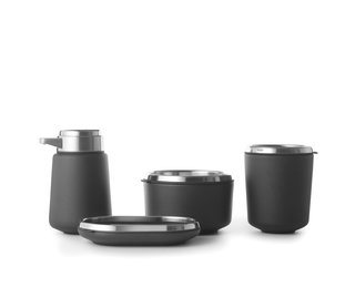 Bathroom accessories by Vipp</p><p>From $69</p><p>Vipp’s sleek line of black washroom accessories provides the perfect finishing touch. Made of powder-coated and stainless steel, the collection includes a soap dispenser, soap dish, container, toothbrush holder, and tray (see above).<br> 