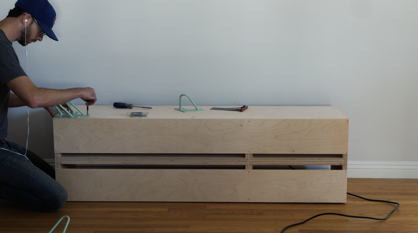 Photo 7 of 11 in Dwell Made Presents DIY Plywood Media Console Dwell