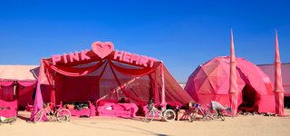 16 Otherworldly Photos of Burning Man Architecture - Photo 6 of 16 - Pink Heart Camp