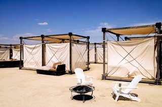16 Otherworldly Photos of Burning Man Architecture - Photo 4 of 16 - The Space Cubes at Caravancicle Camp
