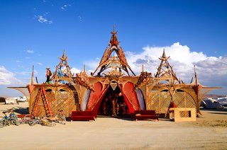 16 Otherworldly Photos of Burning Man Architecture - Photo 11 of 16 - Balinese Camp