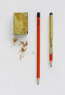 Bainbridge Island Architect Jim Cutler Has Found the Perfect Pencil - Photo 1 of 1 - Jim Cutler’s Japanese pencils, and the two devices he built for them, literally never leave his side.