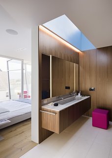 After a Renovation, a Classic San Francisco Victorian Is Now Bursting With Light and Color - Photo 10 of 15 - During the day, a skylight illuminates the master bathroom.