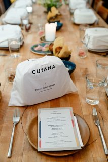 Dwell and Cuyana hosted an intimate dinner to celebrate the organizing master's new mini capsule collection.