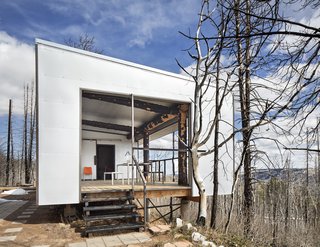 "There's the same problem with every project: how to do something meaningful from a design standpoint and do it with very few dollars," says Logan. "We reduced and reduced and made it work for what was a very paltry budget. It has impact and creates place; it's a nice addition to this part of the world our family grew to know and love so well."
