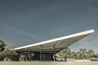 The desert transformed Albert Frey—providing an endlessly intriguing counterpoint to his International Style designs—and he, in turn, transformed Palm Springs. The Tramway Gas Station, created with Robson Chambers, is one of his many works. 