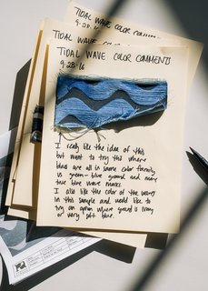 From Sketchbook to Loom, We Reveal How a Brooklyn Designer Created Her New Ocean-Inspired Textile - Photo 5 of 26 -