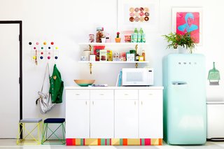 Contact paper is an easy, low-commitment way to update old surfaces.