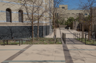 Paving the Way For Iconographic Landmarks - Photo 7 of 17 - The Wilshire Boulevard Temple courtyard is paved with Stepstone’s Large Scale CalArc Pavers, which are available in a wide range of sizes up to 24x60 inches.