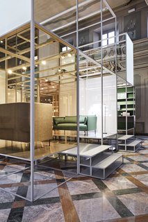 WeWork, Hay, and Sonos transformed the Palazzo Clerici with modern living and working environments. 