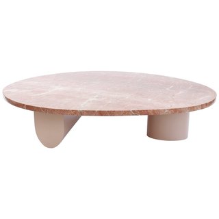 The Isla coffee table, composed of Rojo Alicante marble and lacquered wood, by Egg Collective is one of 28 new pieces by various designers for 1stdibs. 