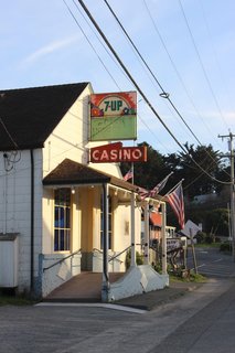 In the small town of Bodega, Casino Bar and Grill is a 135-year-old pool hall whose kitchen hosts local chefs. Recent menus have featured griddled asparagus with local duck egg, estero gold, and truffle oil; a wild gulf shrimp tostada; and boneless pork chops with plum chutney served over mashed sweet potatoes and greens. 