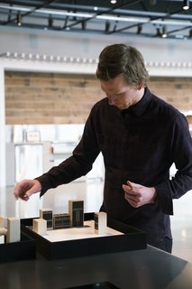 The showroom’s "plan and choose" area allows designers to create three-dimensional floor plans with blocks that represent Fisher & Paykel’s different offerings.