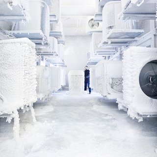 Every week, it snows in the Trane lab, just one of many tests the HVAC systems endure to make sure they’re ready for market. 