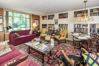 The generous library was constructed at the request of former homeowner Frederick Baldwin Adams, relative of Franklin D. Roosevelt and a director of the Pierpont Morgan Library. 