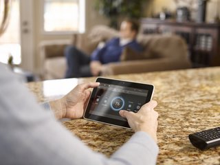 From the Control4 Touch Screen, homeowners can operate nearly all devices in the home, including lights, thermostats, indoor and outdoor speakers, the security system, garage doors, shades, and sprinkler systems, to name a few. 