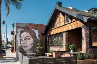 "Upon arrival, you enter straight off Abbott Kinney into a calm room where members check in," Sutherland says. "The interior is simple, elegant, and inviting."