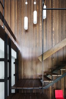 With an assist from preservation expert Lotte Van Hemelrijck, architect Thomas van Looij led the restoration, which included refinishing <br>or replacing a wall of sun-damaged Wenge wood panels.