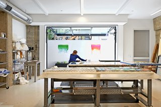 Klari at work in her studio.