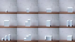 The concept for PIXEL "is very similar to bricks," says Yoshizoe. "A singular brick is small, but using them in mass can create architectural environments. This structure absorbs the scenery around us, and through reflection eliminates unnecessary factors, allowing the viewer to witness the fundamental beauty of light and shadow."