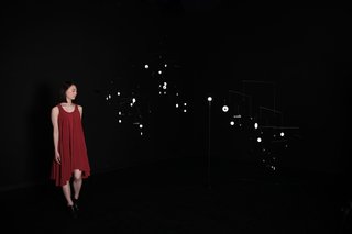 Inspired by the moon, 1.625m/s2 explores the process of light. "The objects shine as they float within the air, as if they are free from gravity," says Yoshizoe. Its usage is flexible: it can be placed near your favorite floor lamp, or by a window flooded with sunshine.