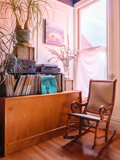Windy's record collection recalls her days as the owner of Aquarius Records.